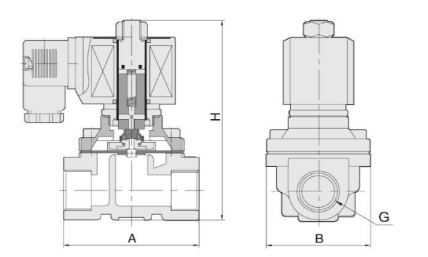 Клапан электромагнитный PN10 ArmaControl 2W320 - 2